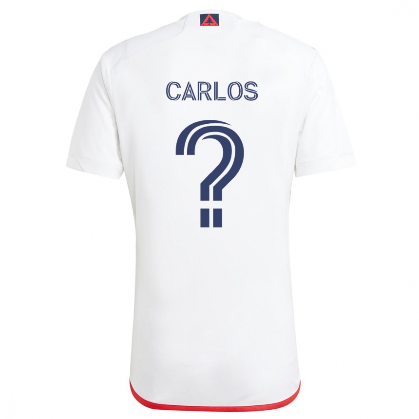 Vaikiškas Cristiano Carlos #0 Balta Raudona Išvykos Marškinėliai 2024/25 T-Shirt