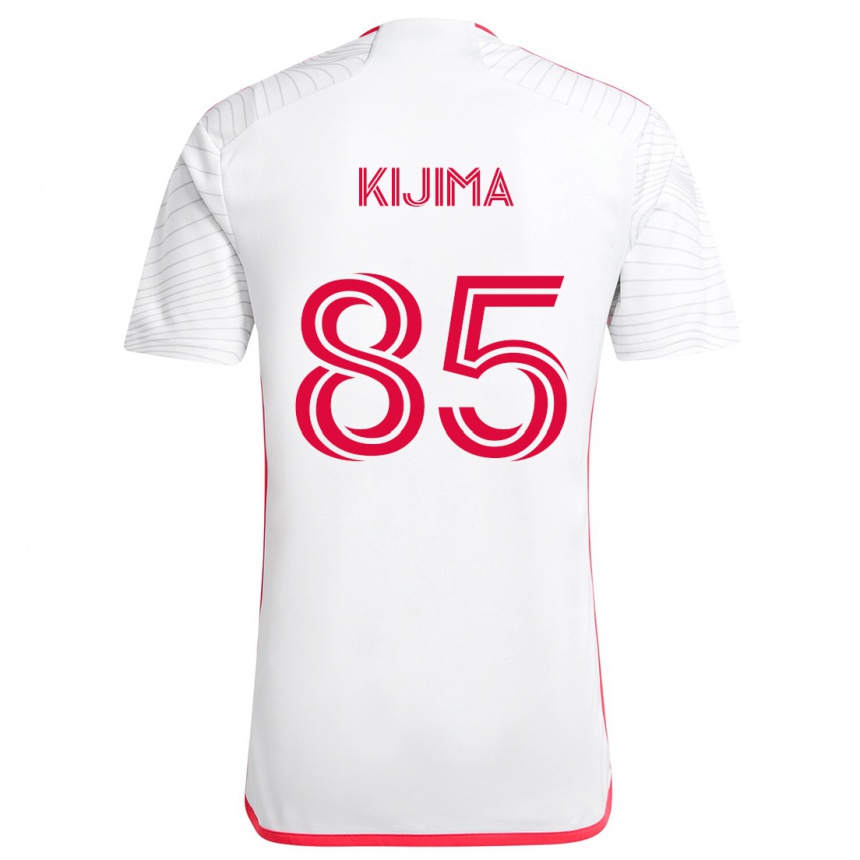 Vaikiškas Hosei Kijima #85 Balta Raudona Išvykos Marškinėliai 2024/25 T-Shirt