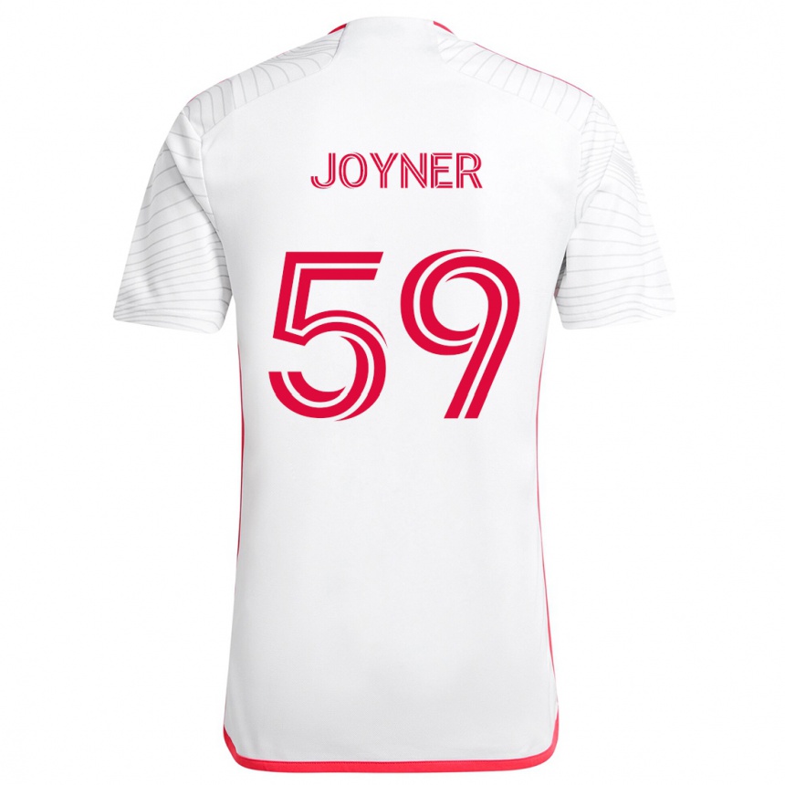 Vaikiškas Mykhi Joyner #59 Balta Raudona Išvykos Marškinėliai 2024/25 T-Shirt