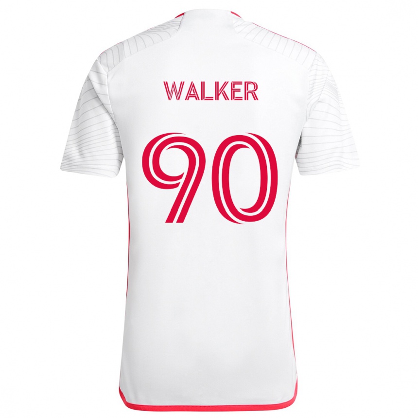 Vaikiškas Eric Walker #90 Balta Raudona Išvykos Marškinėliai 2024/25 T-Shirt