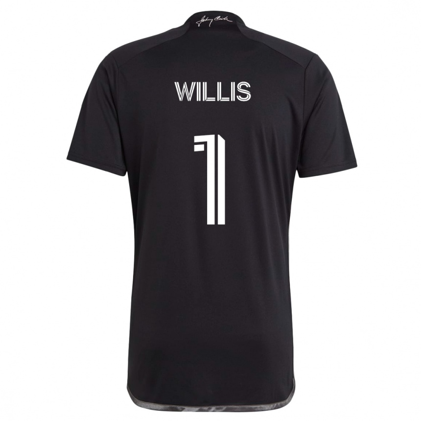 Vaikiškas Joe Willis #1 Juoda Išvykos Marškinėliai 2024/25 T-Shirt