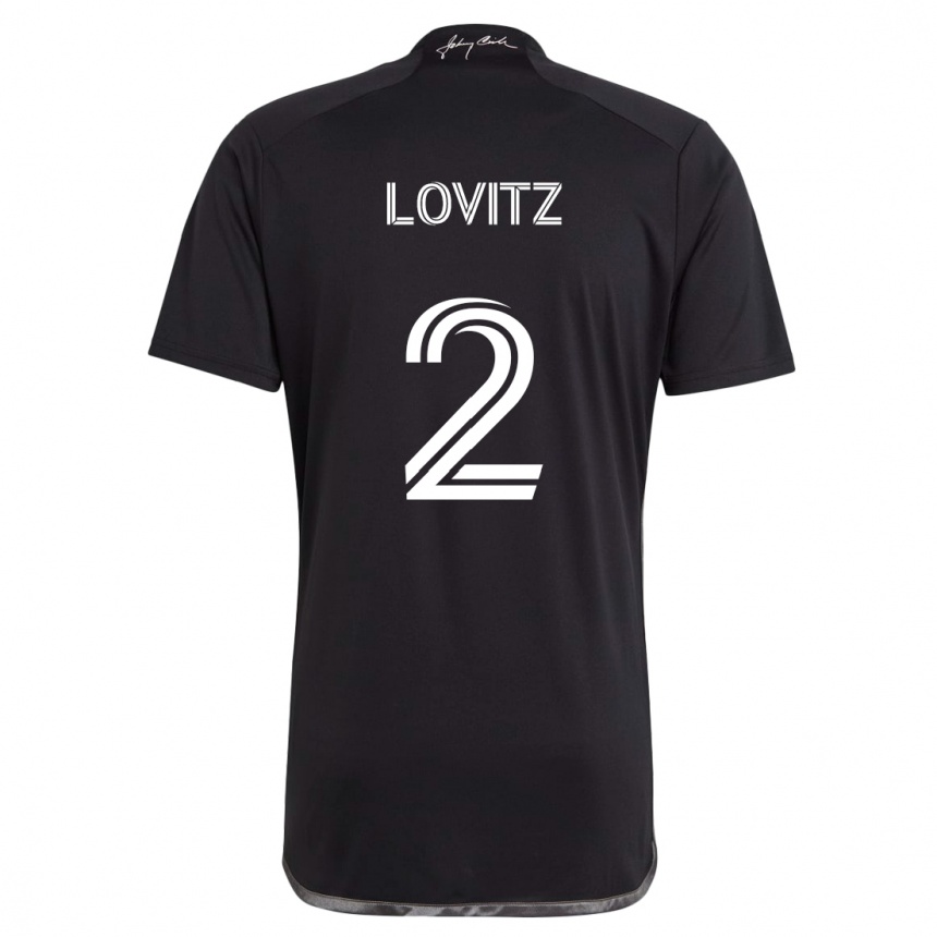 Vaikiškas Daniel Lovitz #2 Juoda Išvykos Marškinėliai 2024/25 T-Shirt