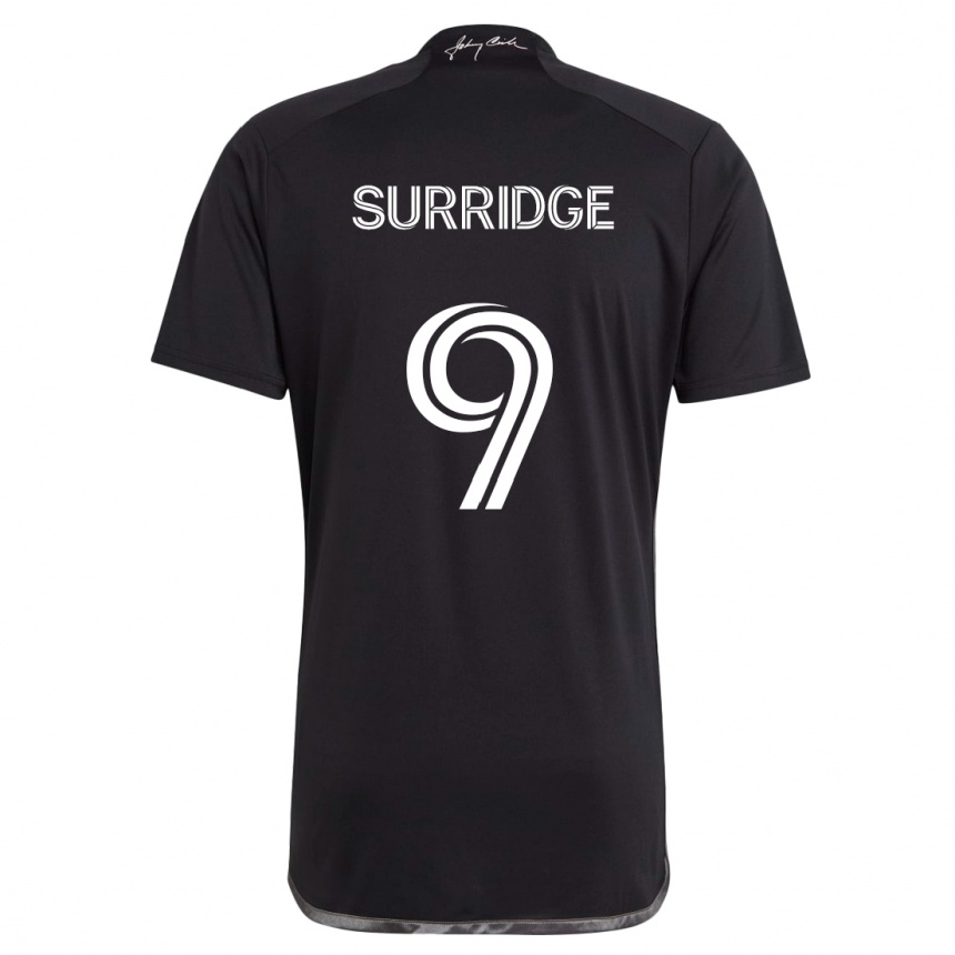 Vaikiškas Sam Surridge #9 Juoda Išvykos Marškinėliai 2024/25 T-Shirt