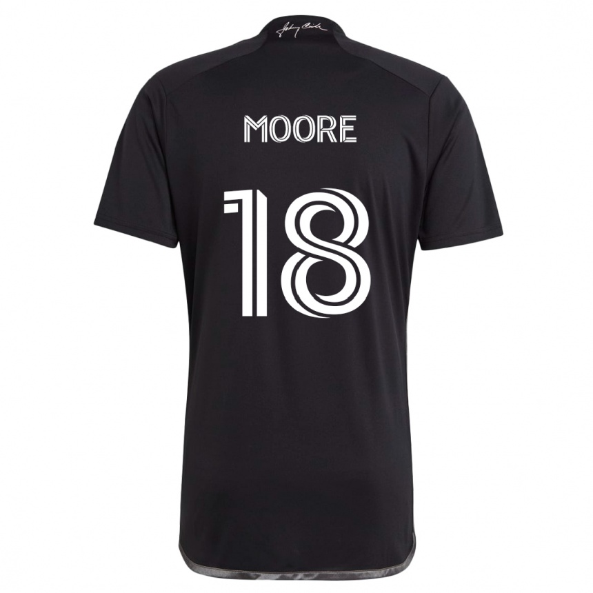 Vaikiškas Shaq Moore #18 Juoda Išvykos Marškinėliai 2024/25 T-Shirt