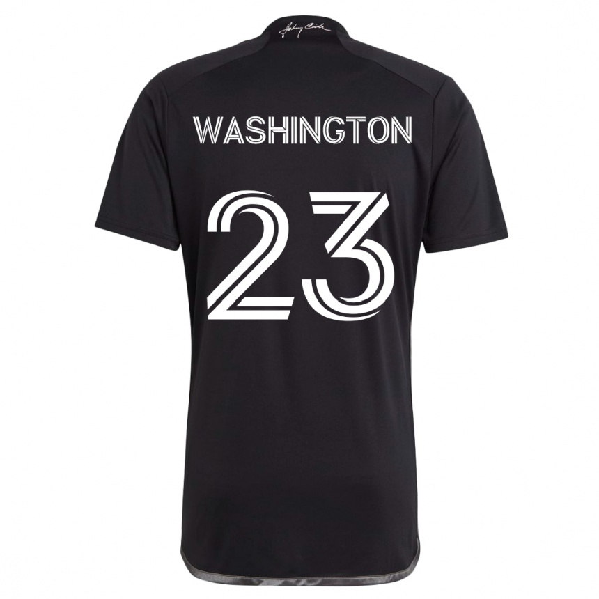 Vaikiškas Taylor Washington #23 Juoda Išvykos Marškinėliai 2024/25 T-Shirt