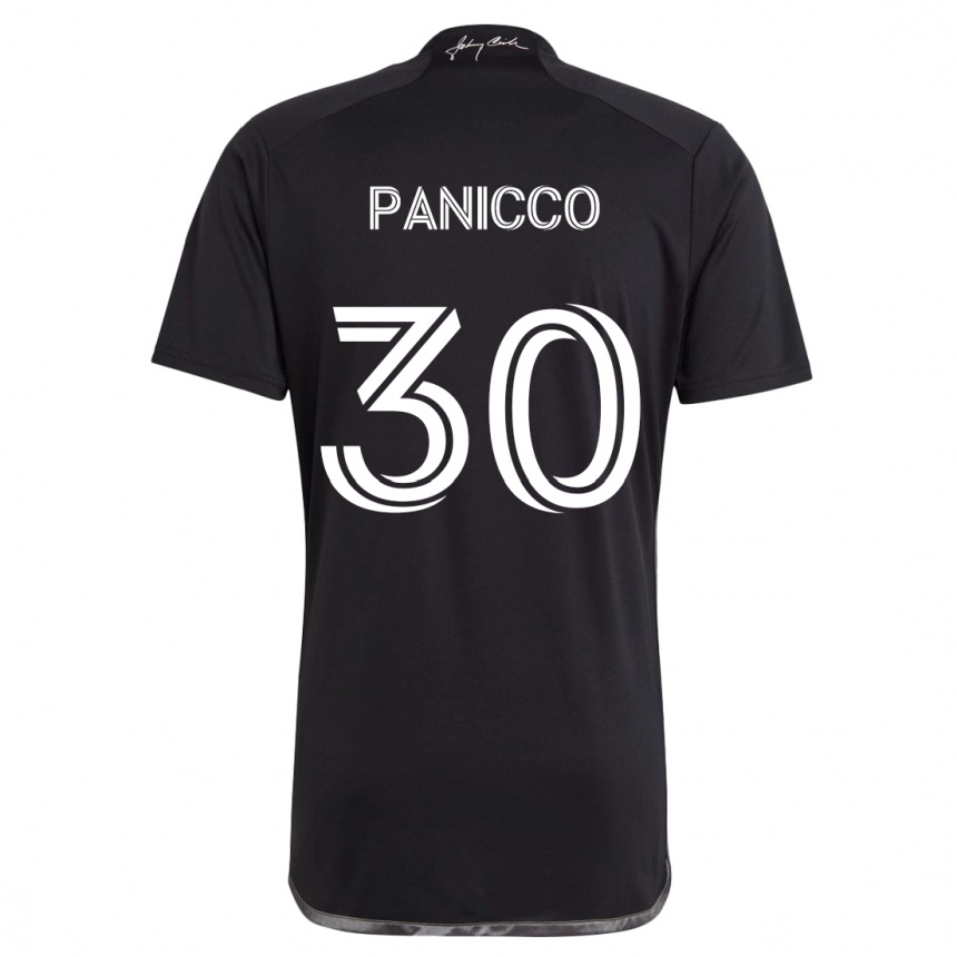 Vaikiškas Elliot Panicco #30 Juoda Išvykos Marškinėliai 2024/25 T-Shirt