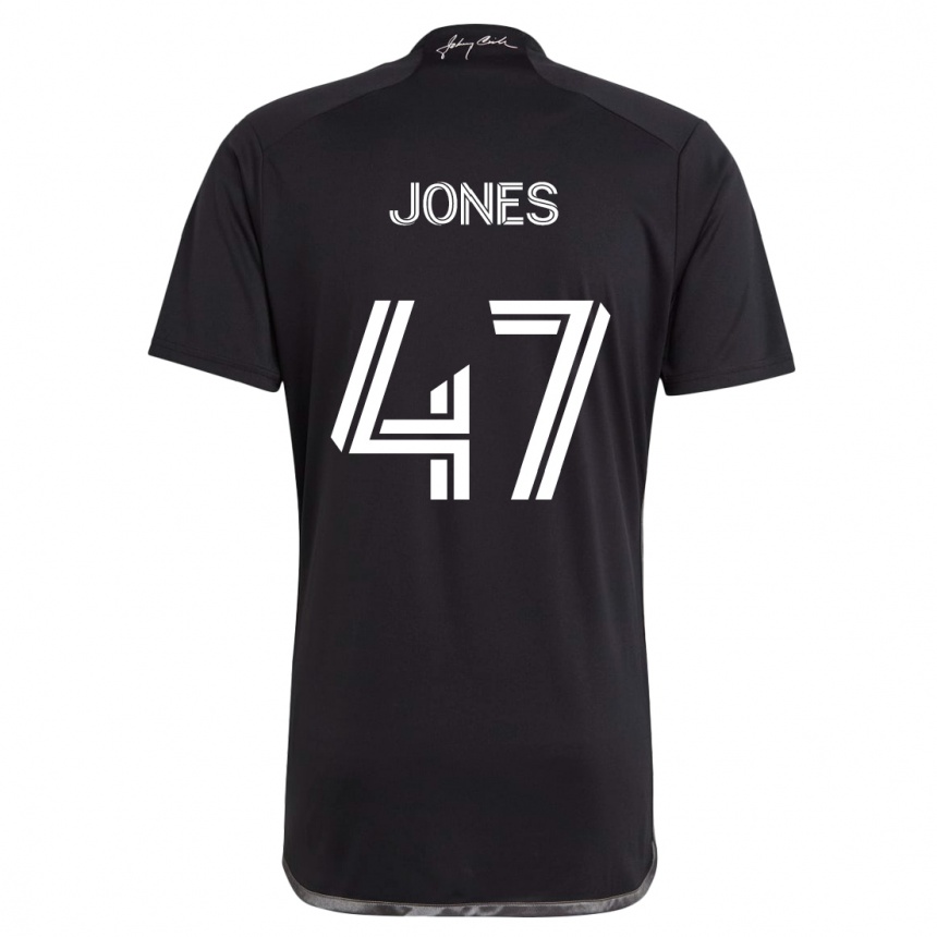 Vaikiškas Isaiah Jones #47 Juoda Išvykos Marškinėliai 2024/25 T-Shirt