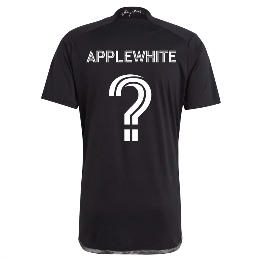 Vaikiškas Christopher Applewhite #0 Juoda Išvykos Marškinėliai 2024/25 T-Shirt