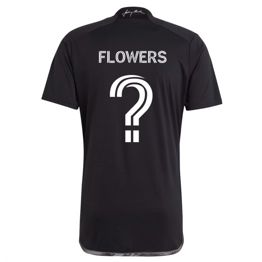 Vaikiškas Ashton Flowers #0 Juoda Išvykos Marškinėliai 2024/25 T-Shirt