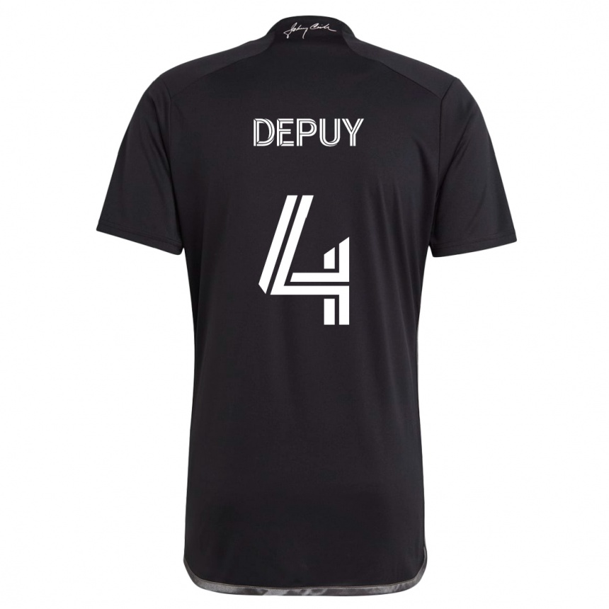 Vaikiškas Nick Depuy #4 Juoda Išvykos Marškinėliai 2024/25 T-Shirt