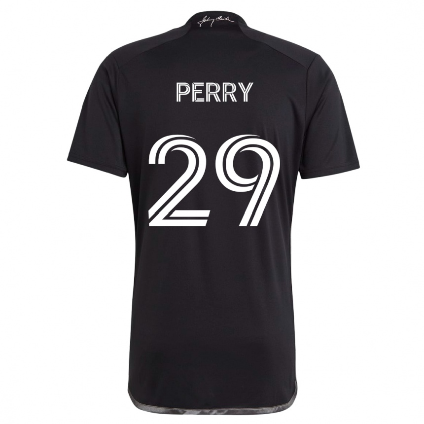 Vaikiškas Nebiyou Perry #29 Juoda Išvykos Marškinėliai 2024/25 T-Shirt