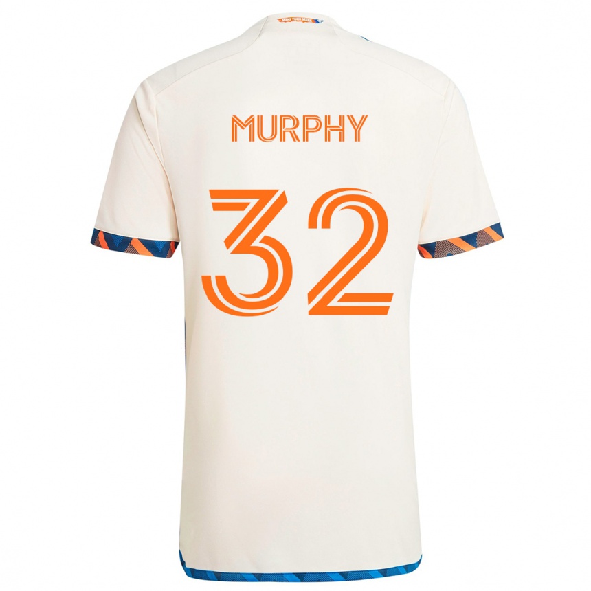 Vaikiškas Ian Murphy #32 Balta Oranžinė Išvykos Marškinėliai 2024/25 T-Shirt