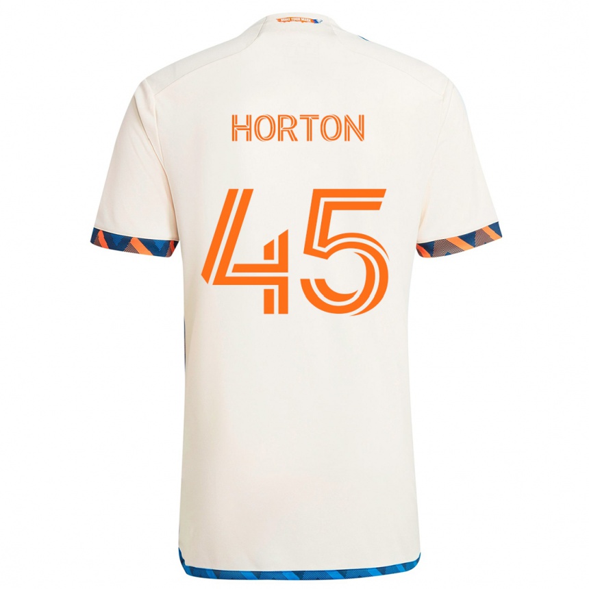 Vaikiškas Philip Horton #45 Balta Oranžinė Išvykos Marškinėliai 2024/25 T-Shirt