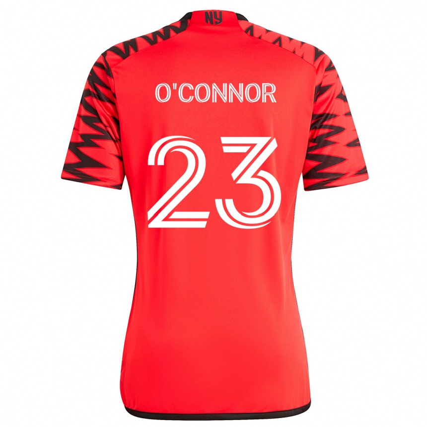 Vaikiškas Aidan O'connor #23 Raudona Juoda Balta Išvykos Marškinėliai 2024/25 T-Shirt