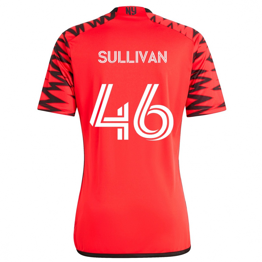 Vaikiškas Dylan Sullivan #46 Raudona Juoda Balta Išvykos Marškinėliai 2024/25 T-Shirt