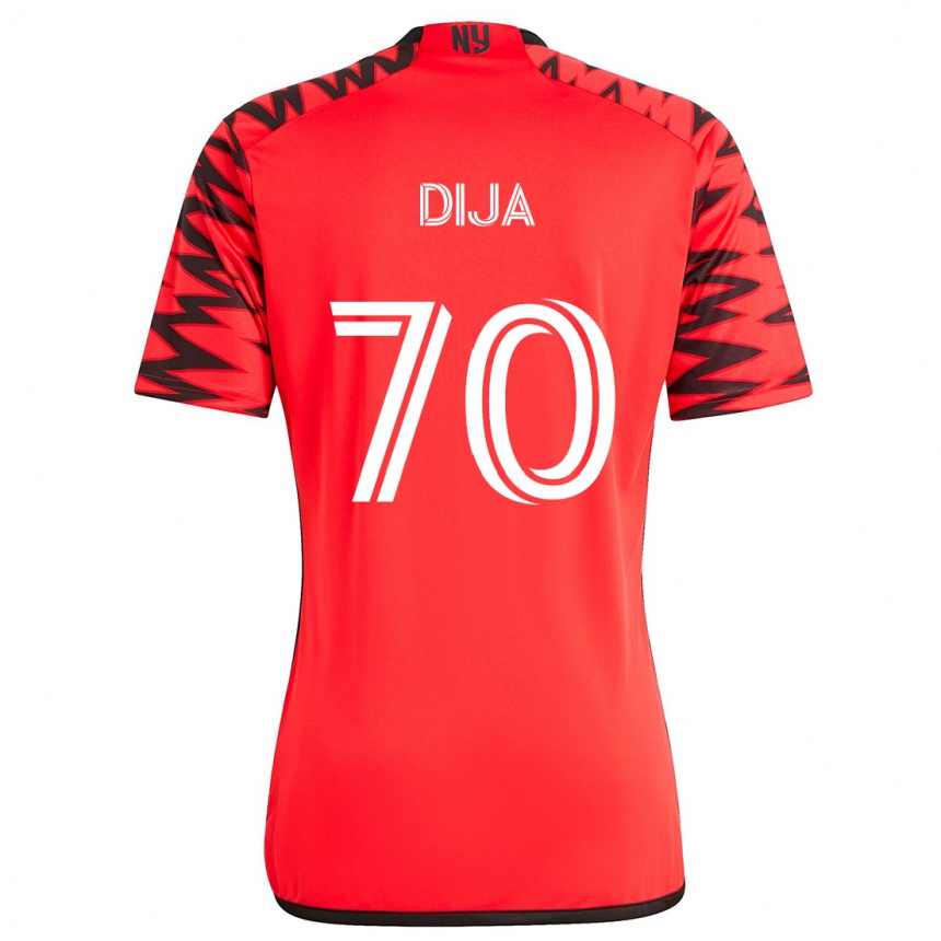 Vaikiškas Dija #70 Raudona Juoda Balta Išvykos Marškinėliai 2024/25 T-Shirt