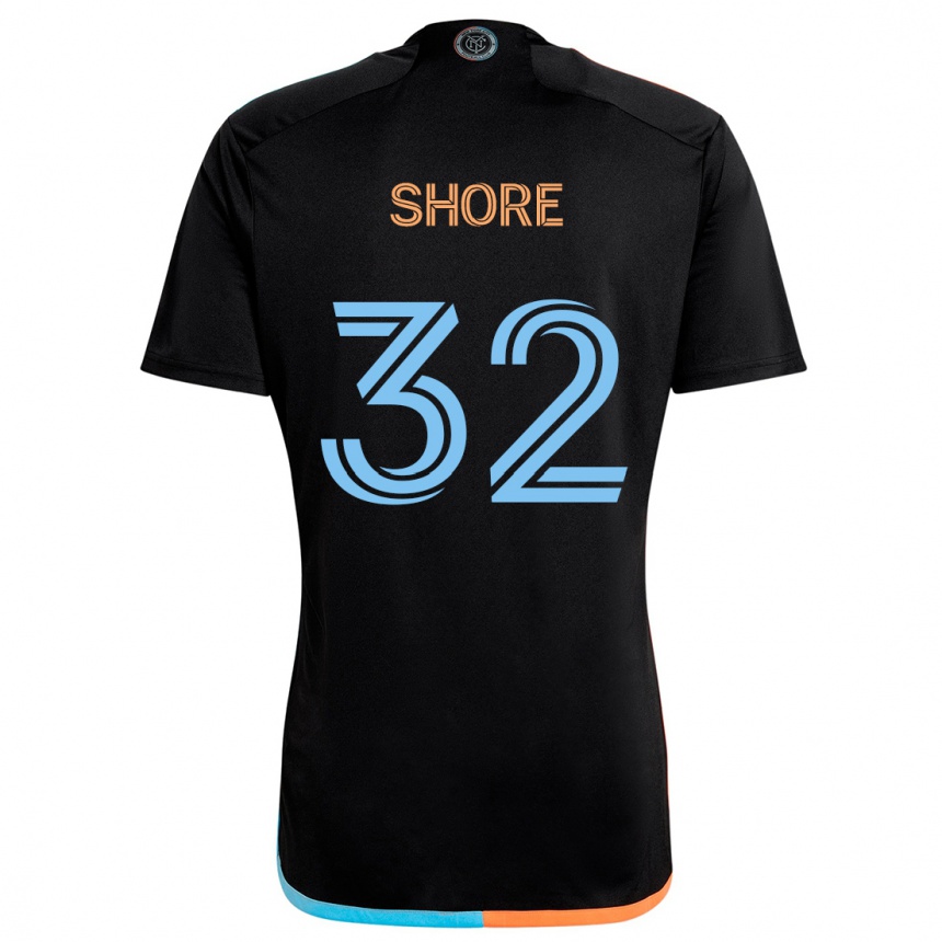 Vaikiškas Jonathan Shore #32 Juoda Oranžinė Mėlyna Išvykos Marškinėliai 2024/25 T-Shirt