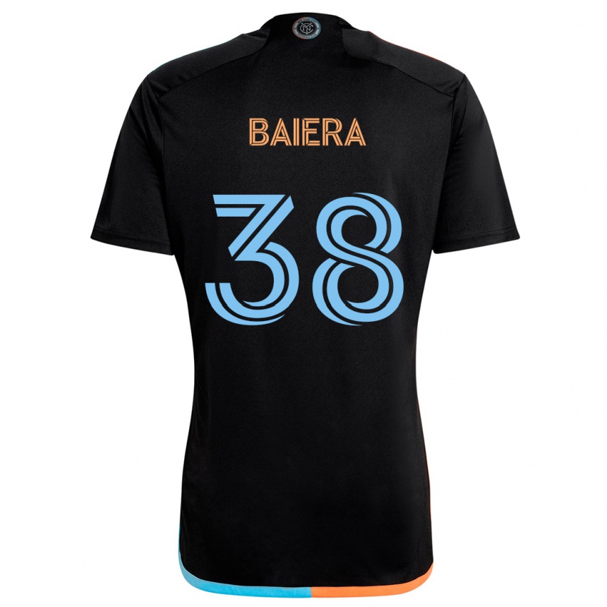 Vaikiškas Drew Baiera #38 Juoda Oranžinė Mėlyna Išvykos Marškinėliai 2024/25 T-Shirt