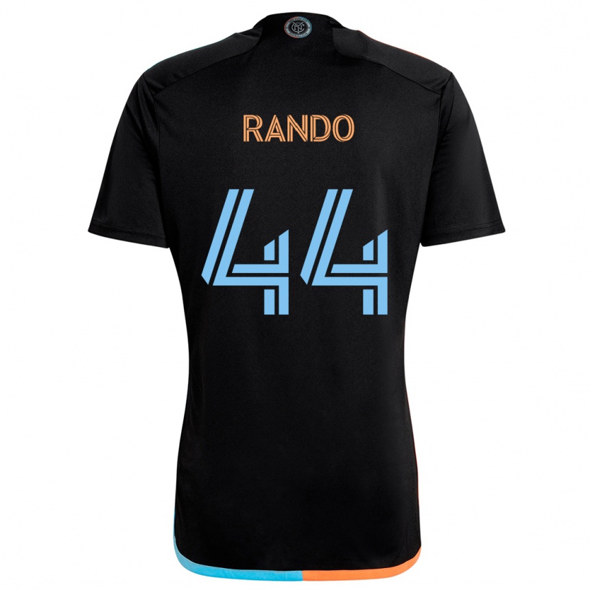 Vaikiškas Alex Rando #44 Juoda Oranžinė Mėlyna Išvykos Marškinėliai 2024/25 T-Shirt