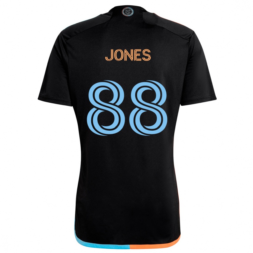 Vaikiškas Malachi Jones #88 Juoda Oranžinė Mėlyna Išvykos Marškinėliai 2024/25 T-Shirt