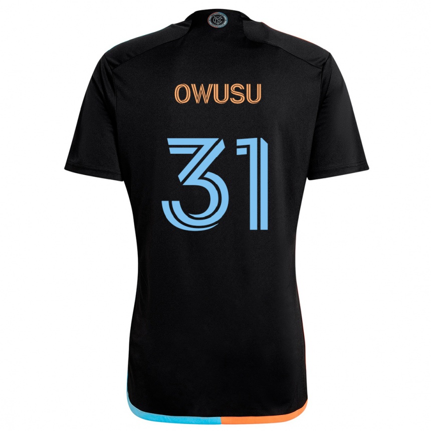 Vaikiškas Samuel Owusu #31 Juoda Oranžinė Mėlyna Išvykos Marškinėliai 2024/25 T-Shirt