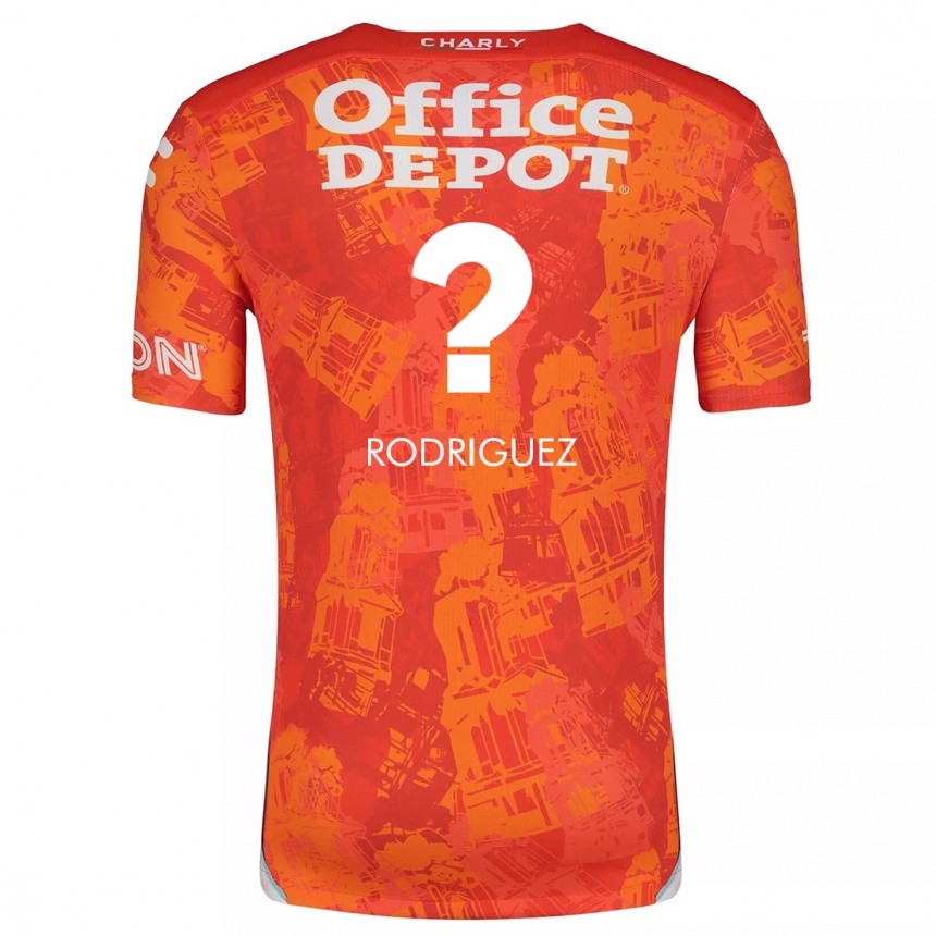 Vaikiškas Miguel Rodríguez #0 Oranžinė Balta Išvykos Marškinėliai 2024/25 T-Shirt