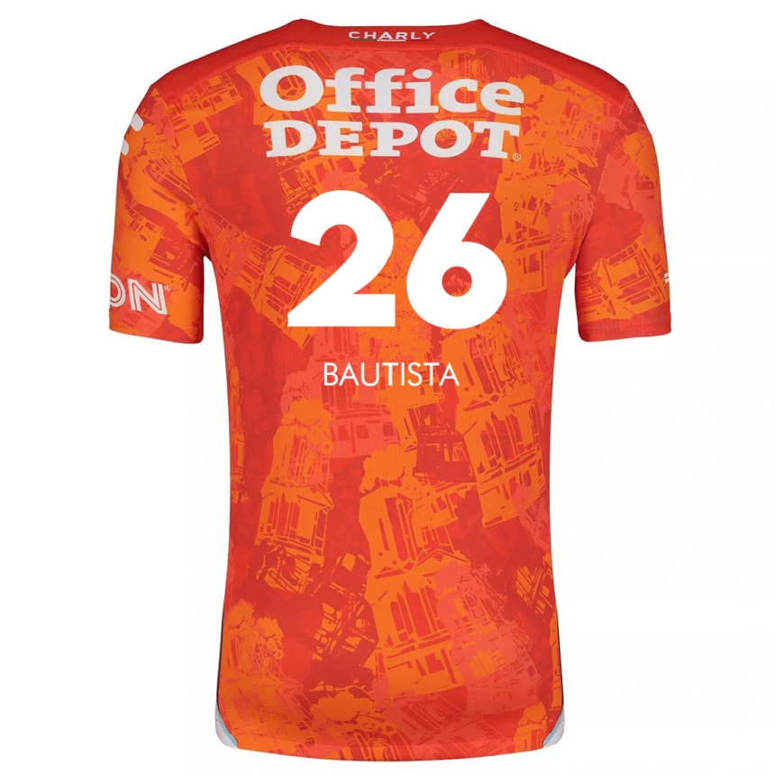 Vaikiškas Alán Bautista #26 Oranžinė Balta Išvykos Marškinėliai 2024/25 T-Shirt