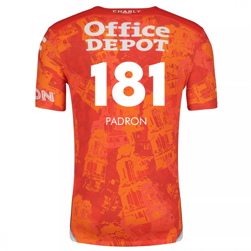 Vaikiškas Romeo Padrón #181 Oranžinė Balta Išvykos Marškinėliai 2024/25 T-Shirt