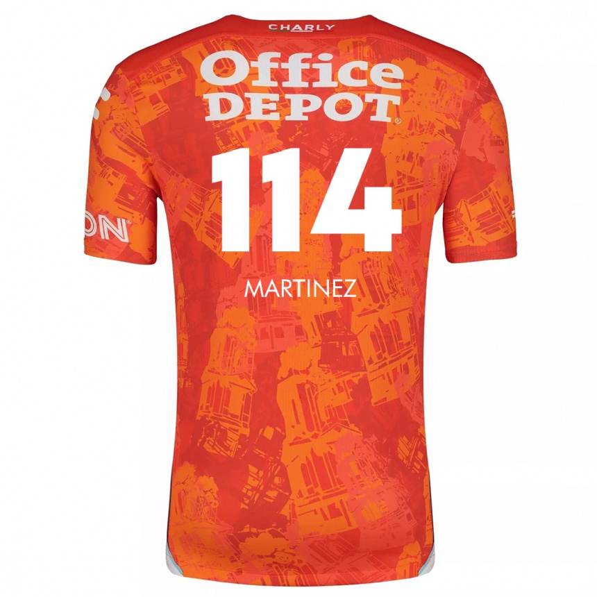 Vaikiškas Jesús Martínez #114 Oranžinė Balta Išvykos Marškinėliai 2024/25 T-Shirt