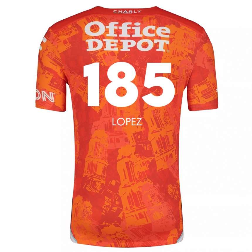 Vaikiškas René López #185 Oranžinė Balta Išvykos Marškinėliai 2024/25 T-Shirt