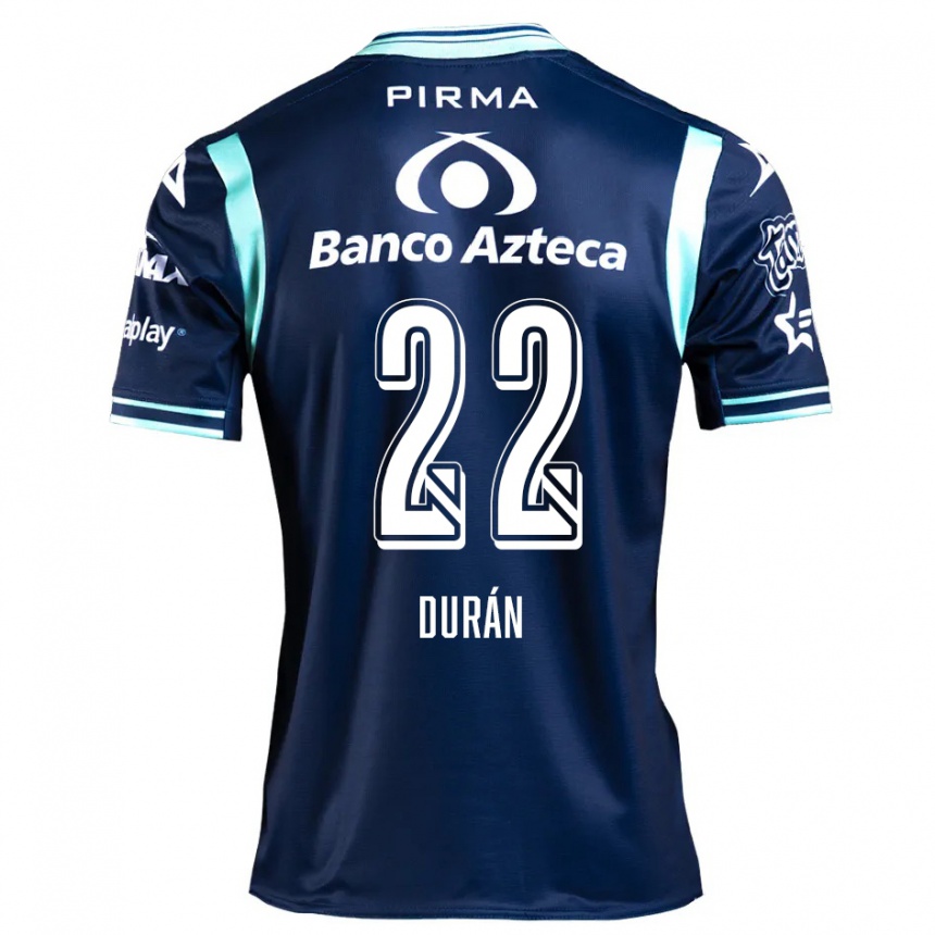 Vaikiškas Rafael Durán #22 Tamsiai Mėlyna Išvykos Marškinėliai 2024/25 T-Shirt