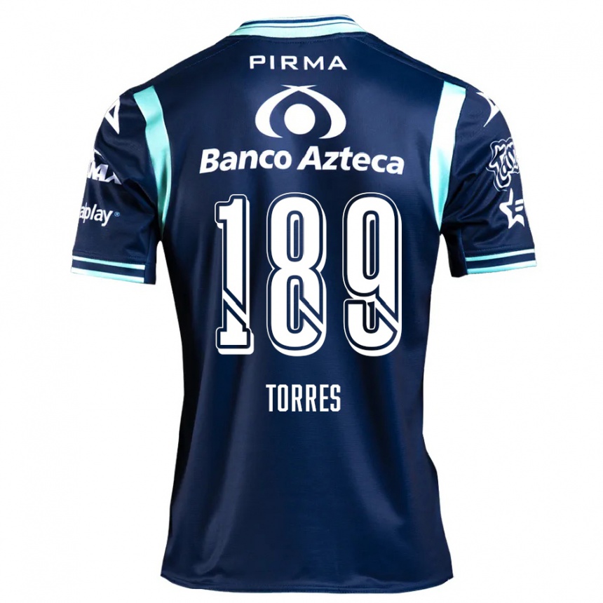 Vaikiškas Dylan Torres #189 Tamsiai Mėlyna Išvykos Marškinėliai 2024/25 T-Shirt