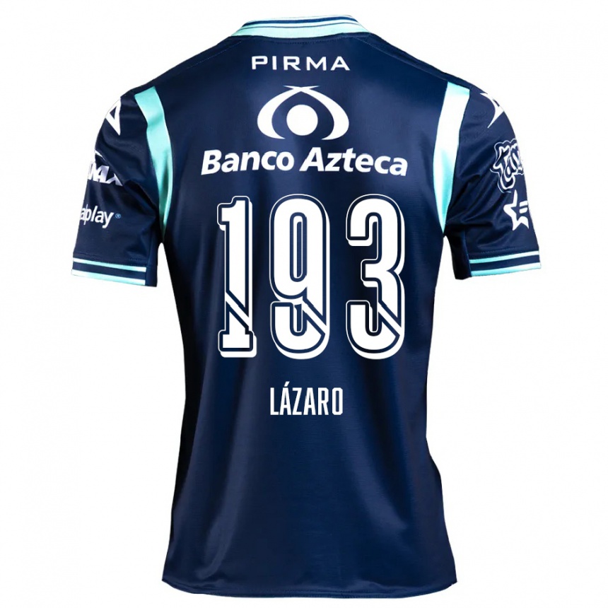 Vaikiškas Juan Lázaro #193 Tamsiai Mėlyna Išvykos Marškinėliai 2024/25 T-Shirt