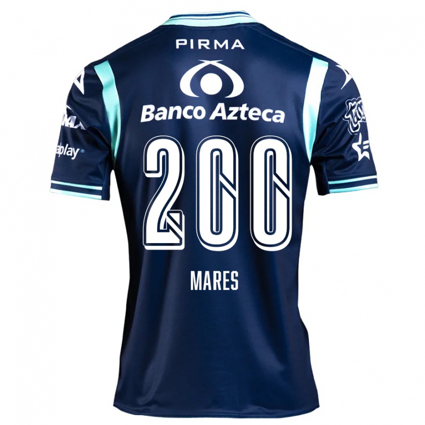 Vaikiškas Cristian Mares #200 Tamsiai Mėlyna Išvykos Marškinėliai 2024/25 T-Shirt