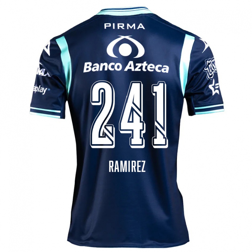 Vaikiškas Eduardo Ramírez #241 Tamsiai Mėlyna Išvykos Marškinėliai 2024/25 T-Shirt