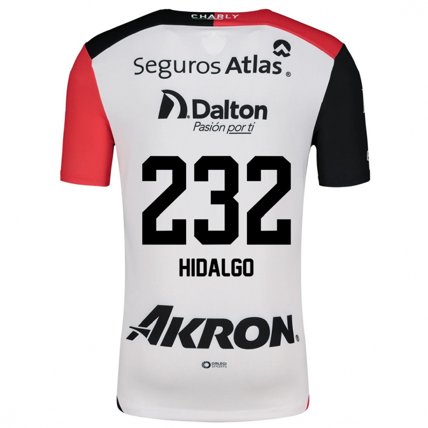 Vaikiškas Óscar Hidalgo #232 Balta Raudona Juoda Išvykos Marškinėliai 2024/25 T-Shirt