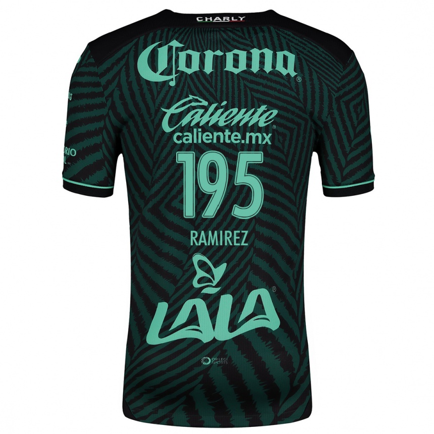 Vaikiškas Jesús Ramírez #195 Juoda Žalia Išvykos Marškinėliai 2024/25 T-Shirt