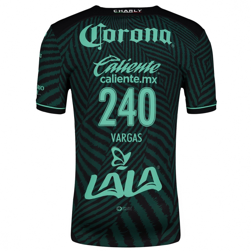 Vaikiškas Diego Vargas #240 Juoda Žalia Išvykos Marškinėliai 2024/25 T-Shirt