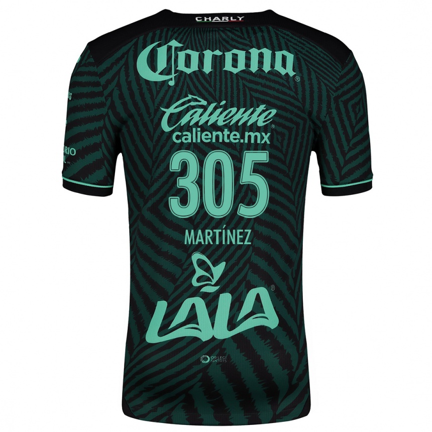 Vaikiškas Cristian Martínez #305 Juoda Žalia Išvykos Marškinėliai 2024/25 T-Shirt