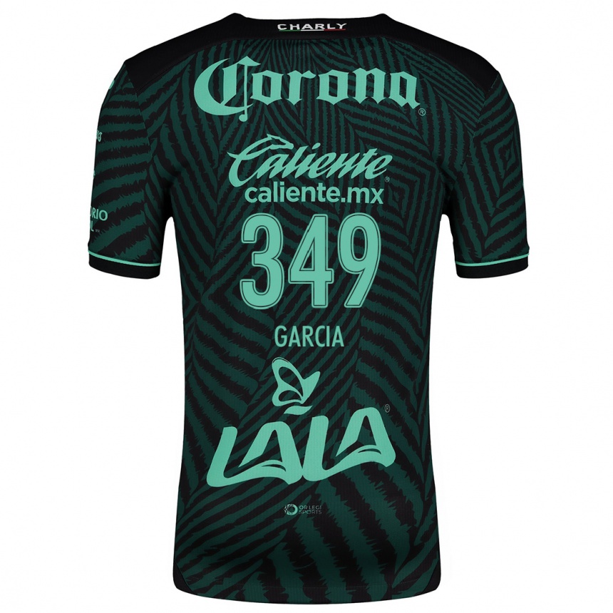 Vaikiškas Diego García #349 Juoda Žalia Išvykos Marškinėliai 2024/25 T-Shirt