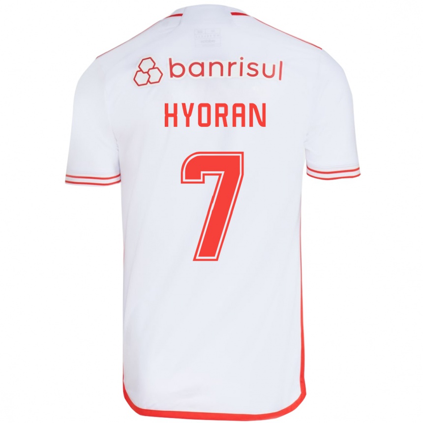 Vaikiškas Hyoran #7 Balta Raudona Išvykos Marškinėliai 2024/25 T-Shirt