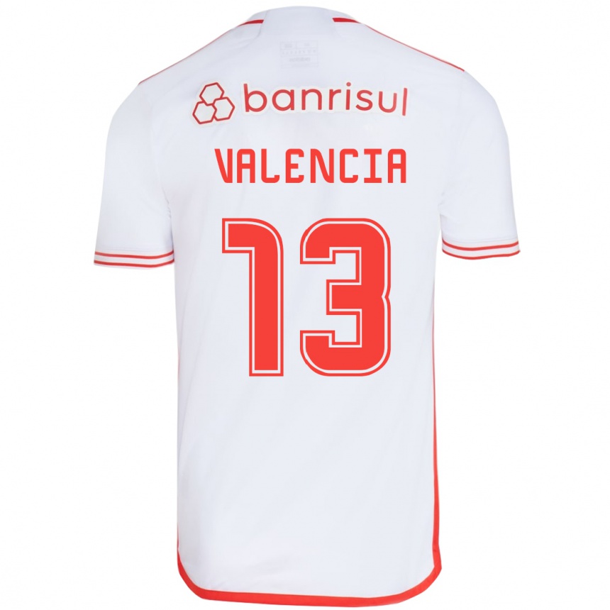 Vaikiškas Enner Valencia #13 Balta Raudona Išvykos Marškinėliai 2024/25 T-Shirt