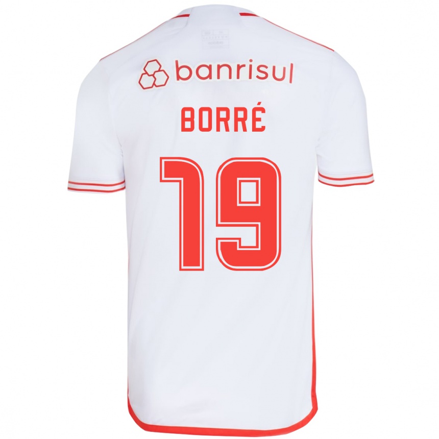 Vaikiškas Rafael Borré #19 Balta Raudona Išvykos Marškinėliai 2024/25 T-Shirt