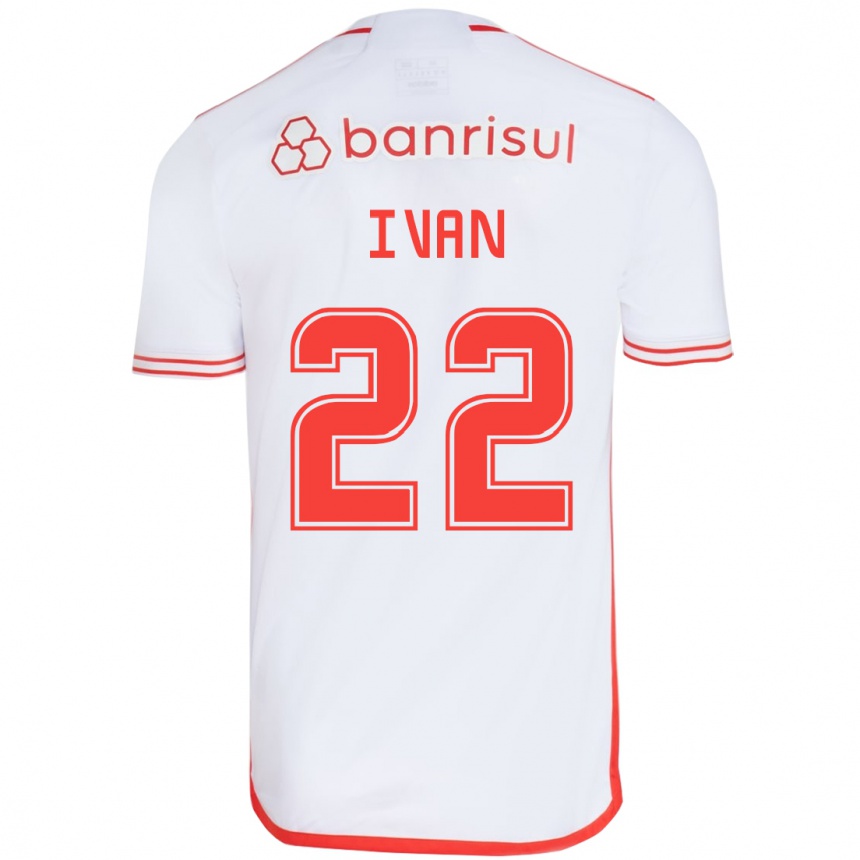 Vaikiškas Ivan #22 Balta Raudona Išvykos Marškinėliai 2024/25 T-Shirt