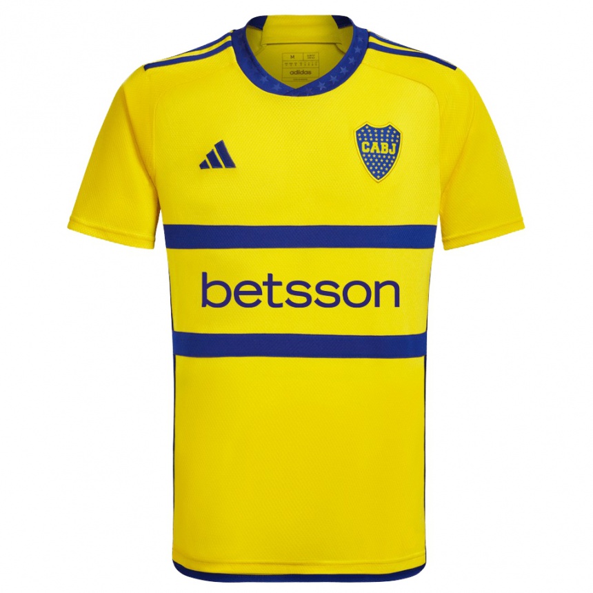 Vaikiškas Darío Benedetto #9 Geltona Mėlyna Išvykos Marškinėliai 2024/25 T-Shirt