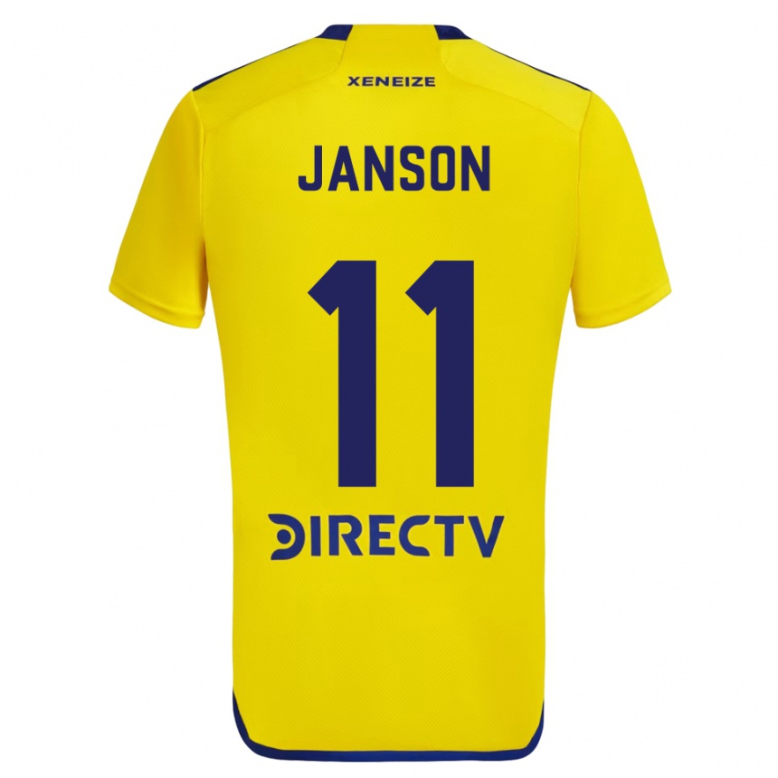 Vaikiškas Lucas Janson #11 Geltona Mėlyna Išvykos Marškinėliai 2024/25 T-Shirt