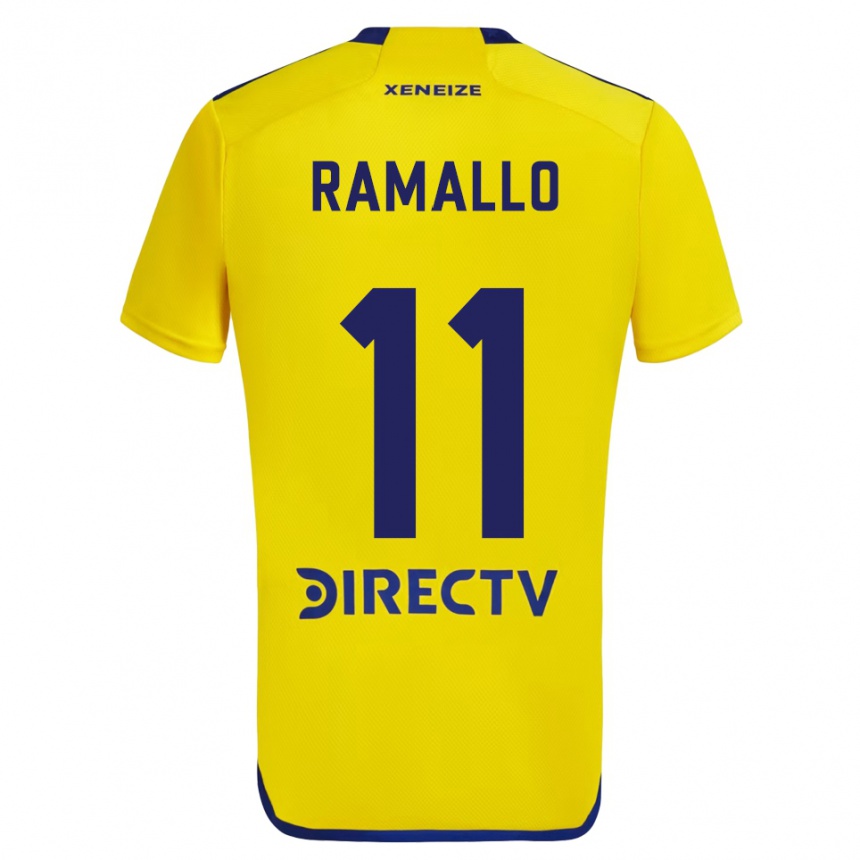 Vaikiškas Yael Ramallo #11 Geltona Mėlyna Išvykos Marškinėliai 2024/25 T-Shirt