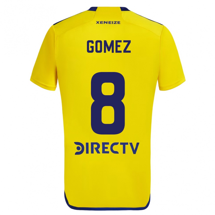 Vaikiškas Camila Gomez Ares #8 Geltona Mėlyna Išvykos Marškinėliai 2024/25 T-Shirt