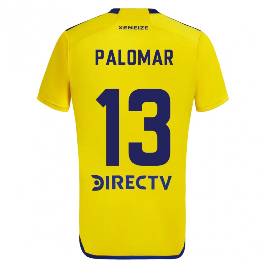 Vaikiškas Estefania Palomar #13 Geltona Mėlyna Išvykos Marškinėliai 2024/25 T-Shirt