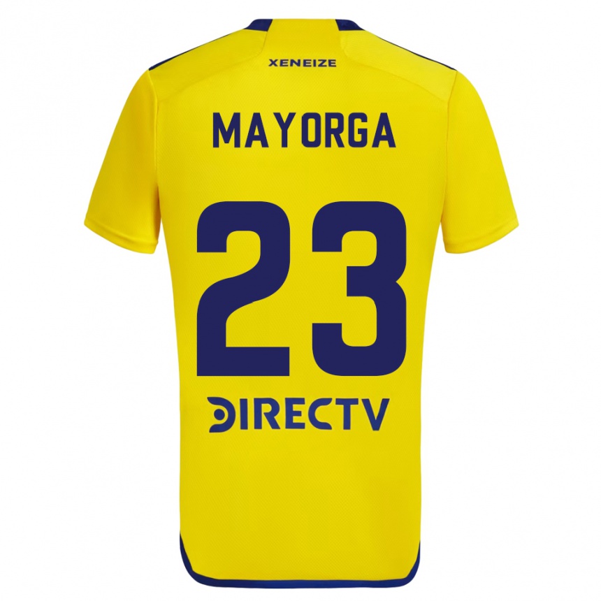 Vaikiškas Miriam Mayorga #23 Geltona Mėlyna Išvykos Marškinėliai 2024/25 T-Shirt